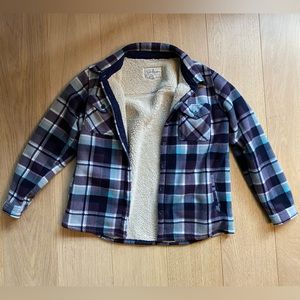 Soho Threads Lined Fleece Flannel Size Large